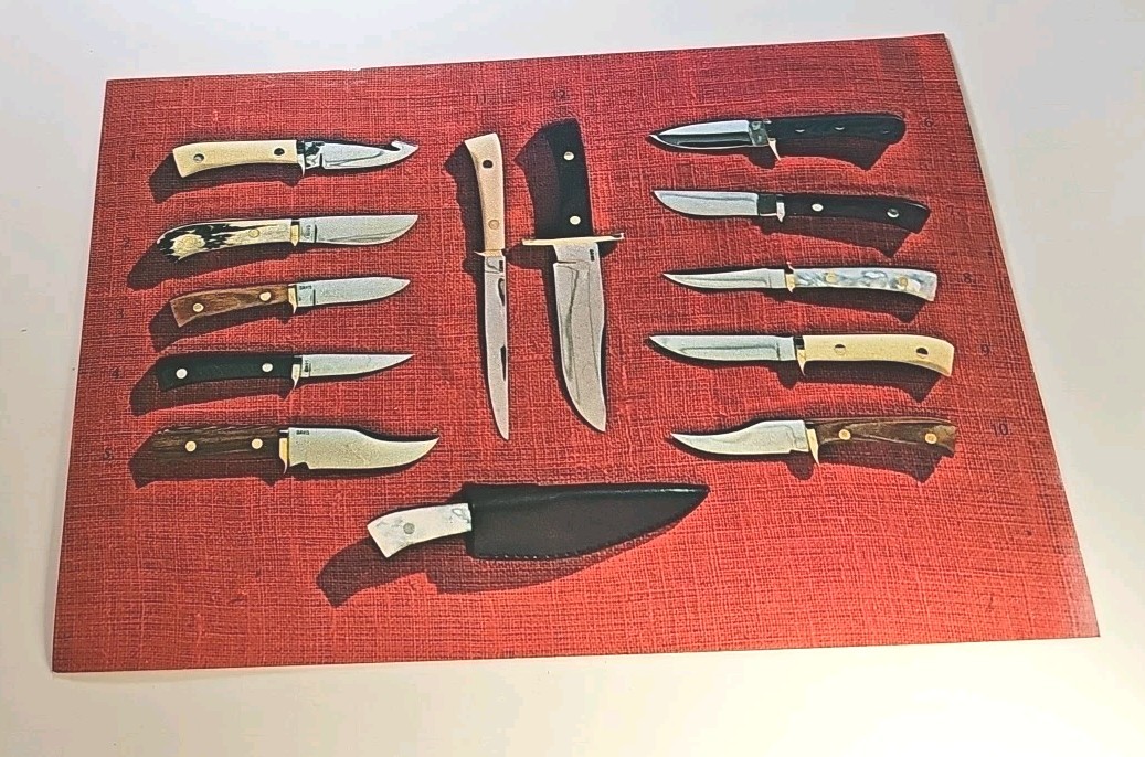 Vintage 1970's Davis Brothers Knives Camden South Carolina Giant Postcard Knife