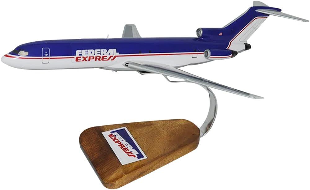 Federal Express FedEx Boeing 727-200F Old Color Desk Top Model 1/100 SC Airplane