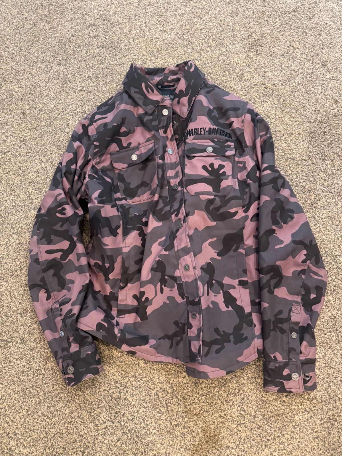 Harley-Davidson® Women\'s Operative Riding Shirt Jacket - Pink Camo 97212-23VW