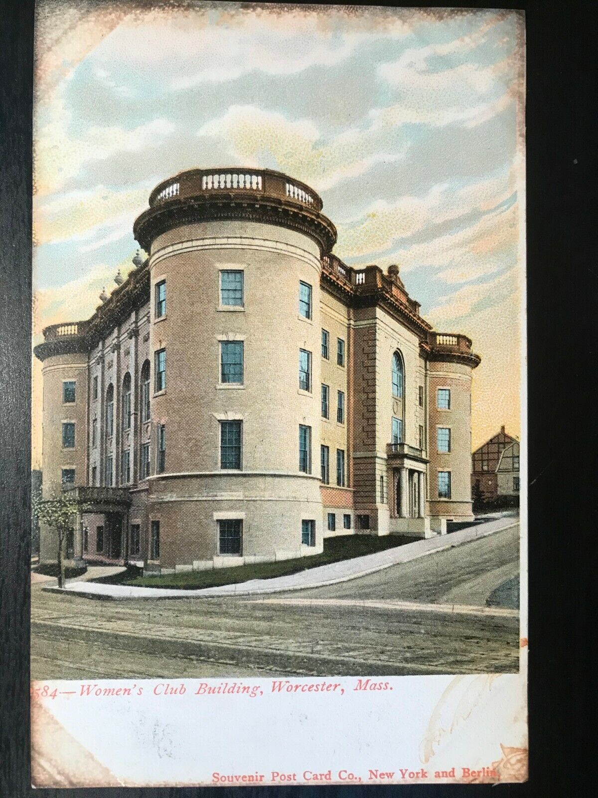 Vintage Postcard 1901-1907 Women\'s Club Building Worcester, Massachusetts (MA)