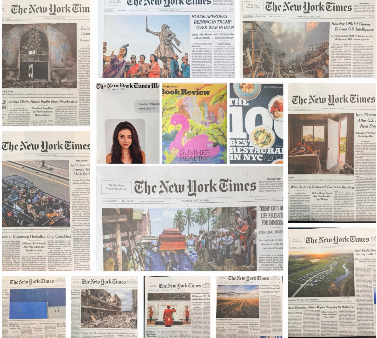 The New York Times News Paper LOT/11 May 25 26 27 28 29 30 31 June 1 2 3 4 -2026
