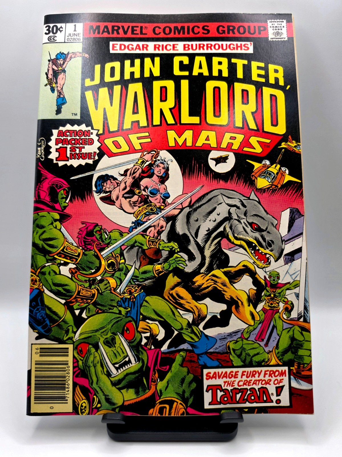 John Carter Warlord of Mars #1 Marvel 1977 / High Grade / 1st John App of Carter