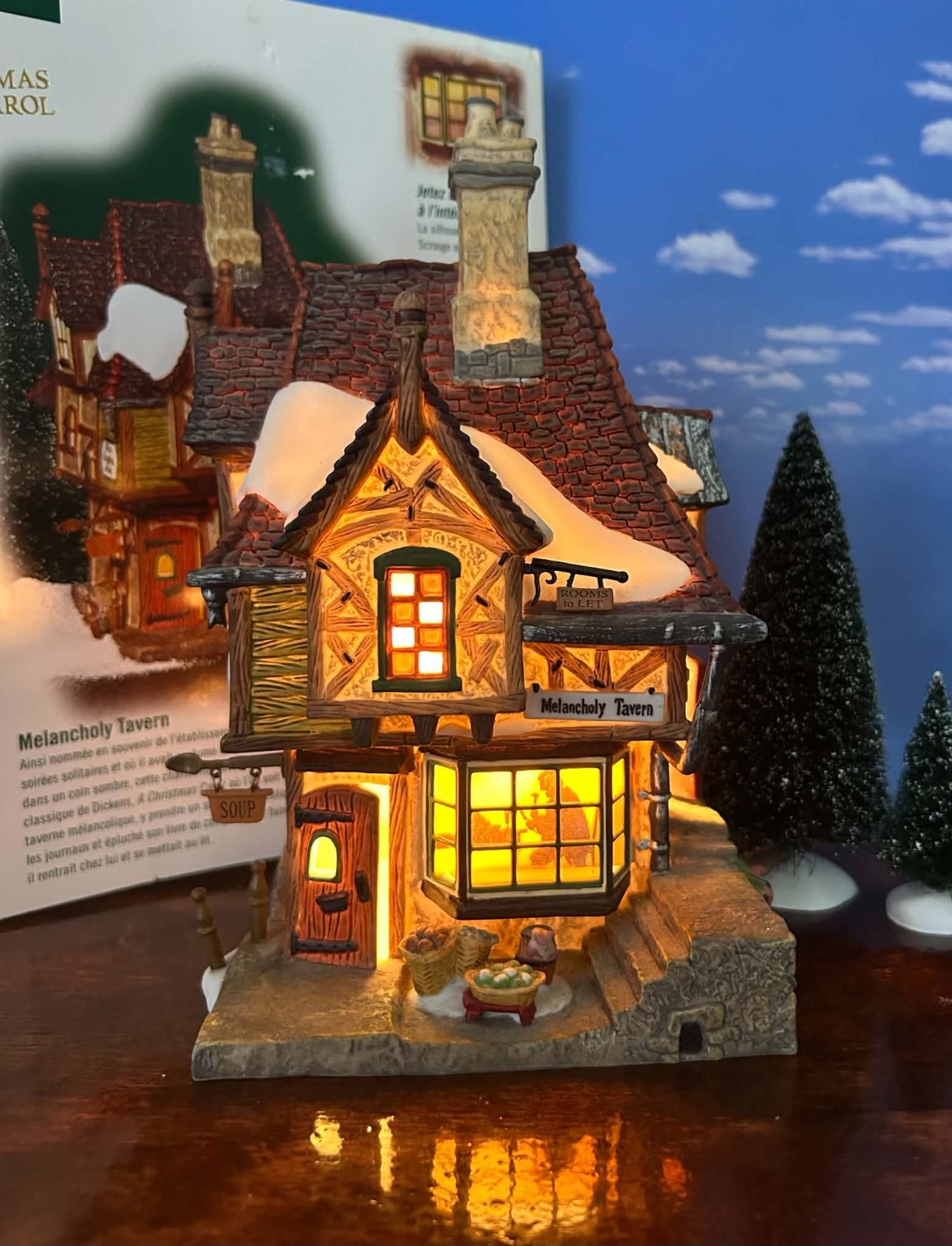 DEPT 56 Dickens MELANCHOLY TAVERN  A Christmas Carol, Recent version, Rare, 3D