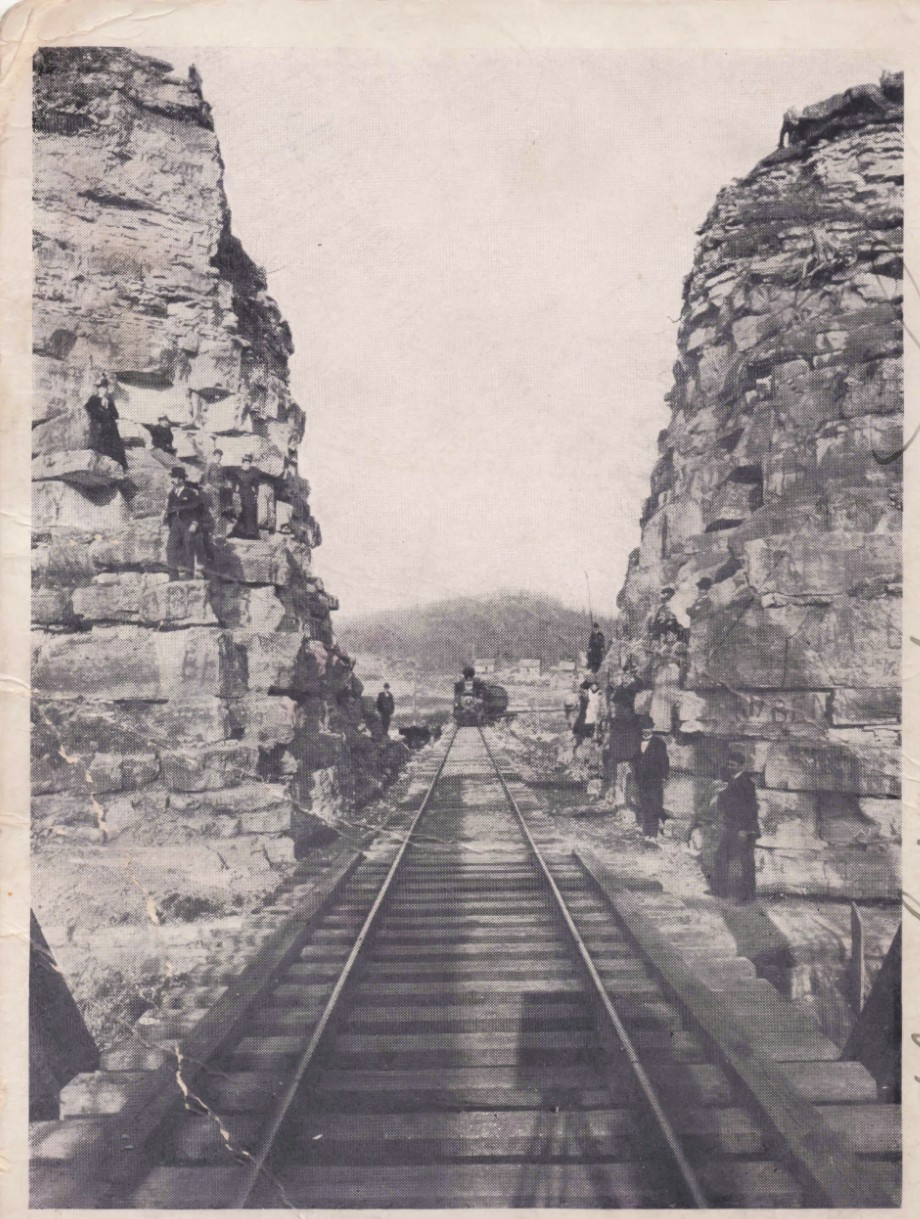 Vintage Railroad Postcard Missouri & North Arkansas Narrows Eureka Springs 1905