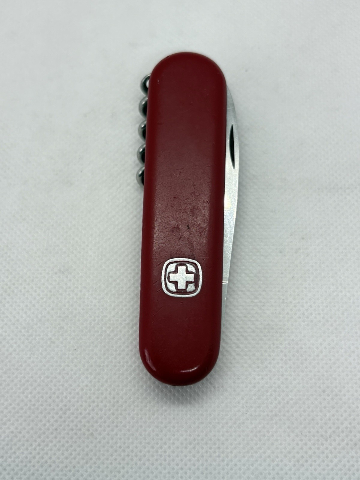 Vintage Wenger Delemont Swiss Army Pocket Knife 85mm Single Layer