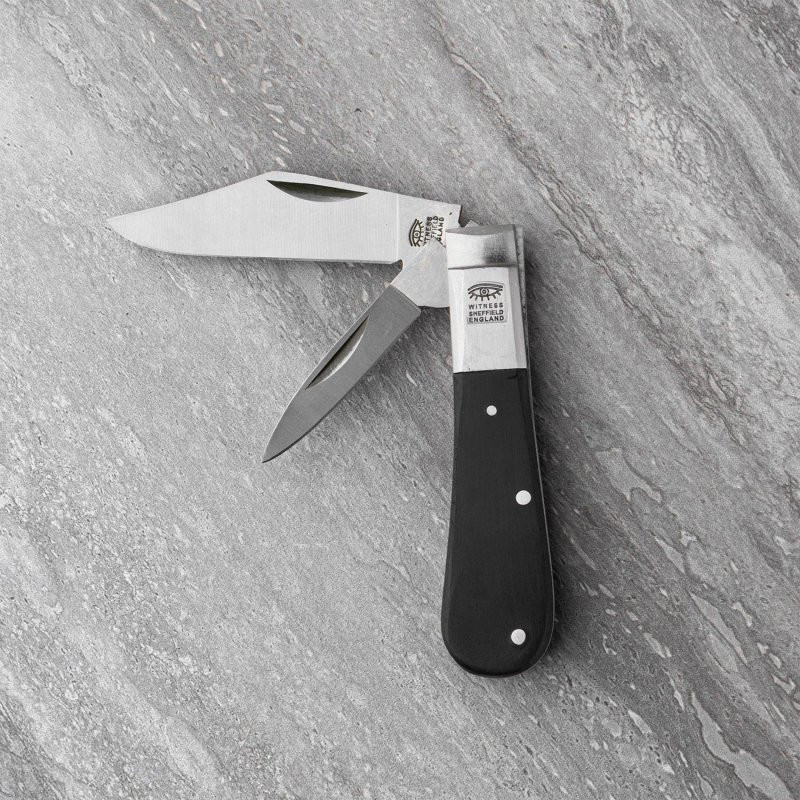 Taylor\'s Eye Witness Twin Barlow Pocket Knife 420HC Steel Blades Resin Handle