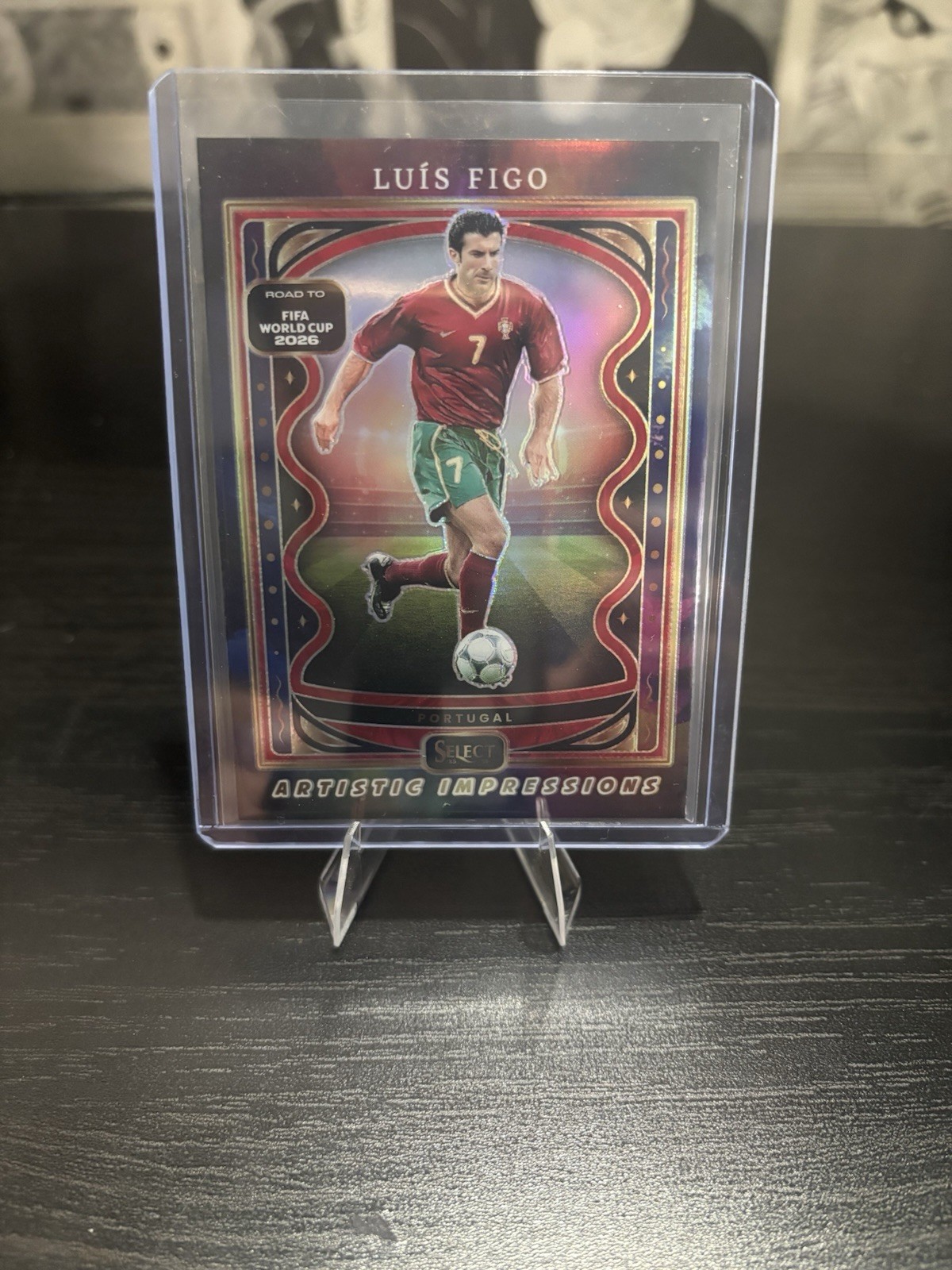 Panini World Cup Select Luis Figo Artistic Impressions SSP Case Hit Portugal