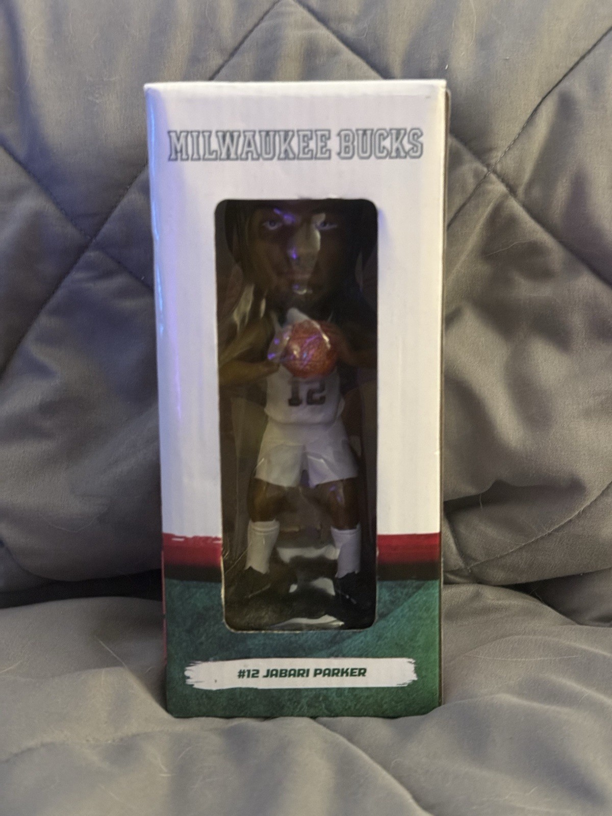 Milwaukee Bucks NBA Jabari Parker #12 Numbered Basketball Bobblehead