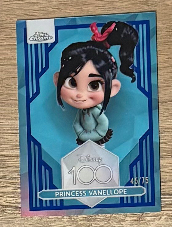 2023 Topps Chrome Disney 100 Vanellope von Schweetz #21 Serial /75 45/75