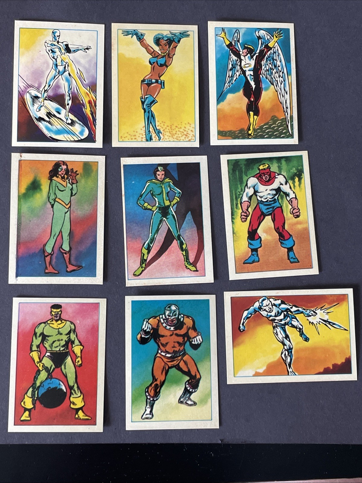 Vintage 1984 Marvel Super Heroes Secret Wars Stickers Lot - 9 Unused Excellent