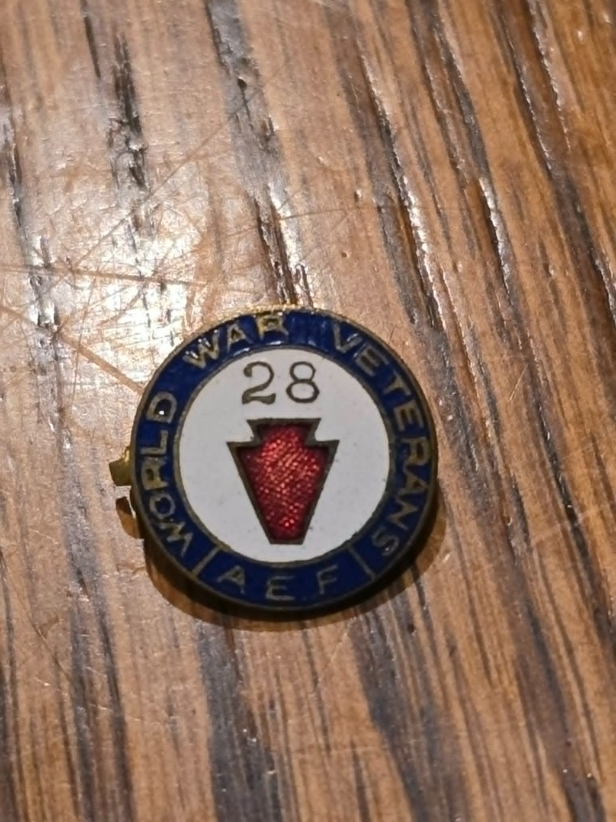 Original WW1 US Army 28th Division Veteran's Pin