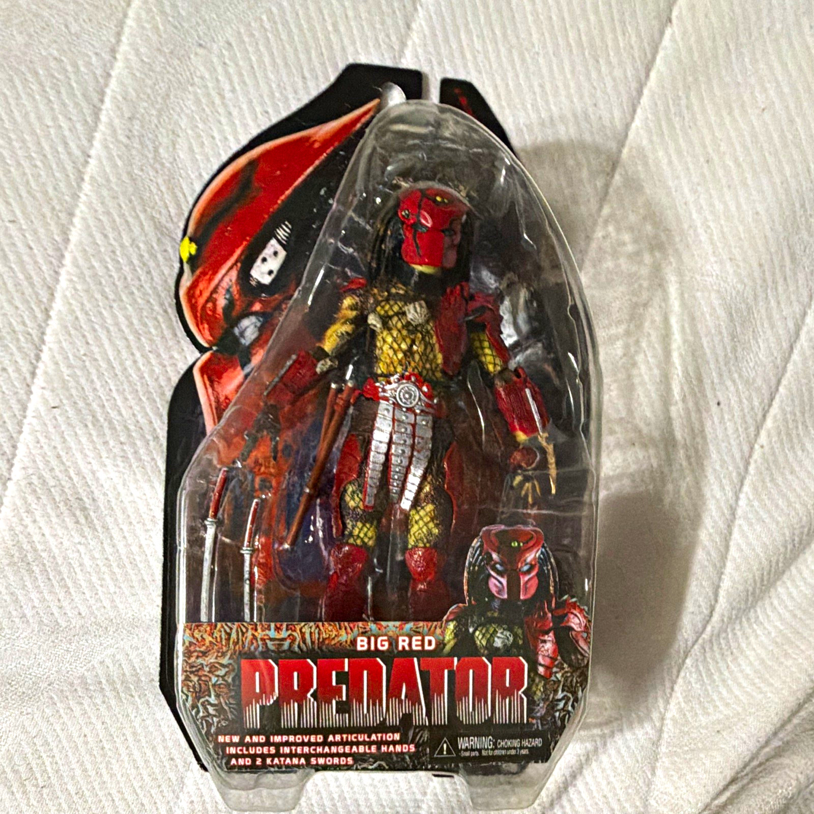 NECA Predator Big Red Predator Figure w/ Accessories Sci-Fi Horror Franchise