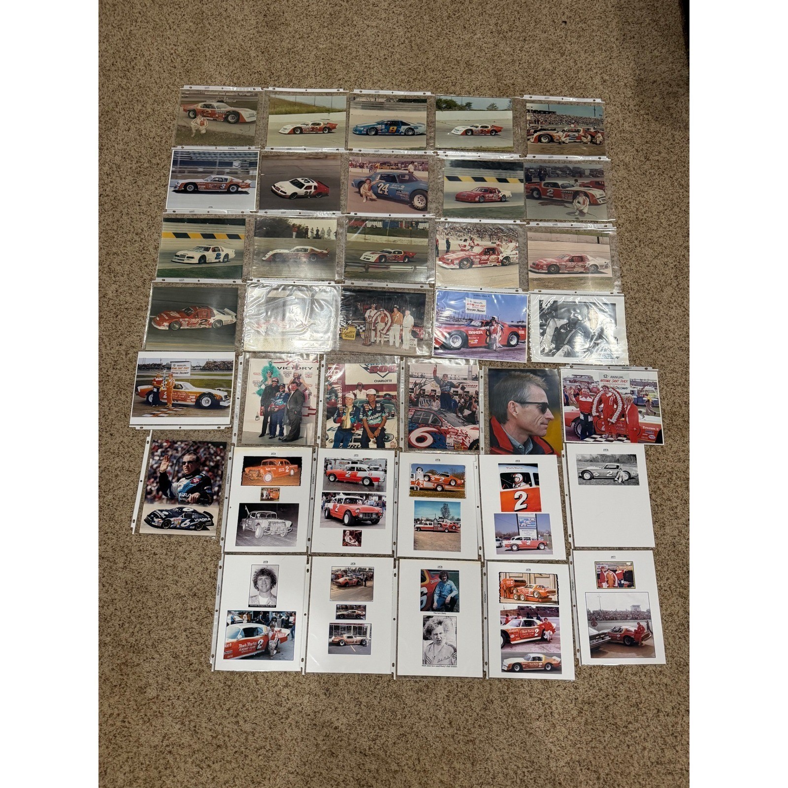 NASCAR Mark Martin Vintage Photo Lot 1970s-1990s Signed Racing Memorabilia Multi