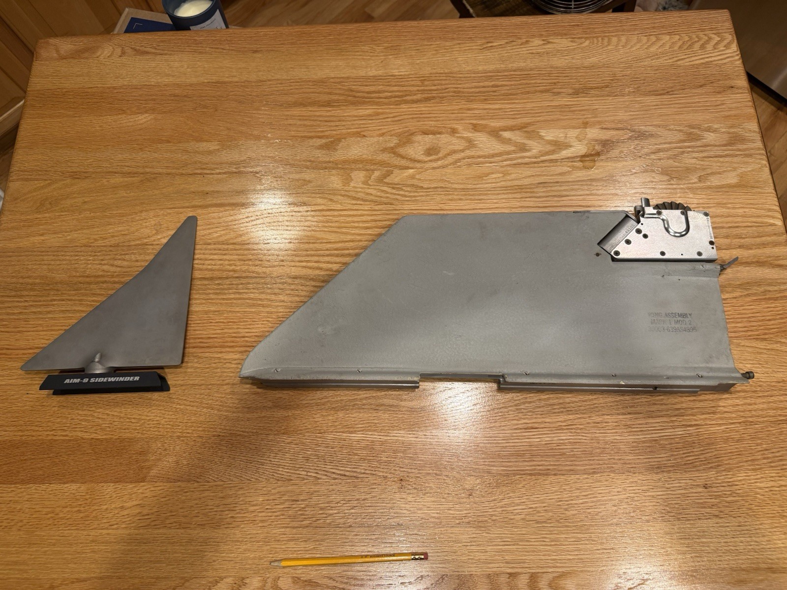 Real Vintage AIM9 Sidewinder Missile Fins, Front & Rear (MK1 mod2) inert