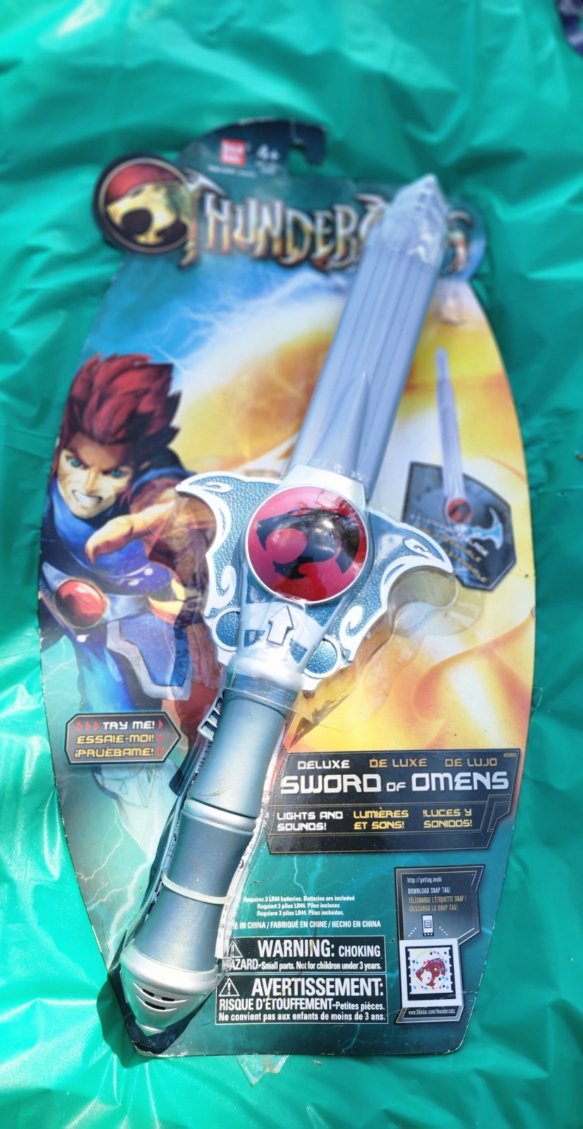 Rare 2011 Bandai ThunderCats Deluxe Sword of Omens electronic 