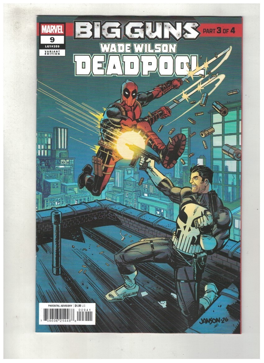 WADE WILSON: DEADPOOL #9 - KLAUS JANSON VARIANT COVER - MARVEL COMICS/2026