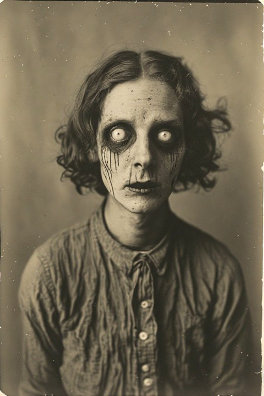 Creepy  Man Horror Vintage Portrait 4x6 Photo
