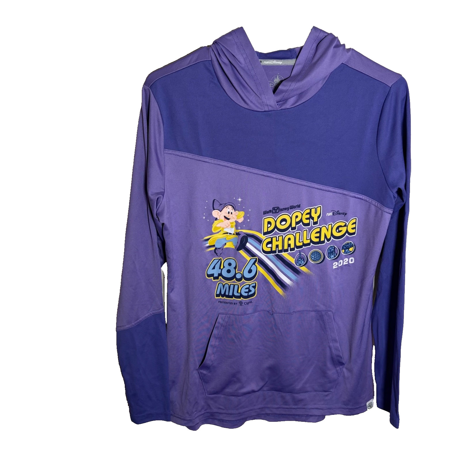RunDisney Dopey Challenge Sweatshirt Women\'s Small Purple Hoodie 2020