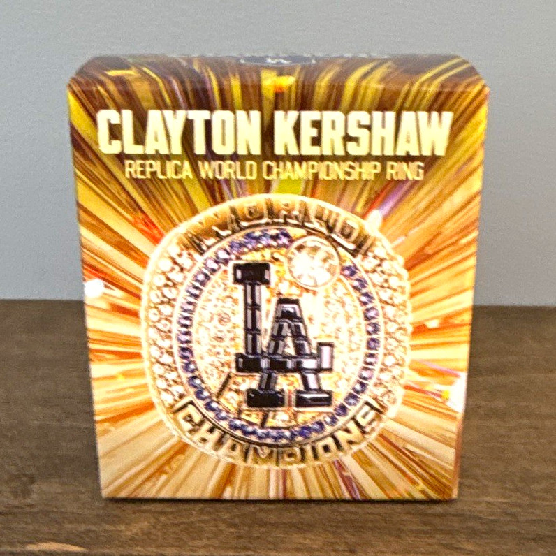 Clayton Kershaw Replica  LA Dodgers Championship Ring