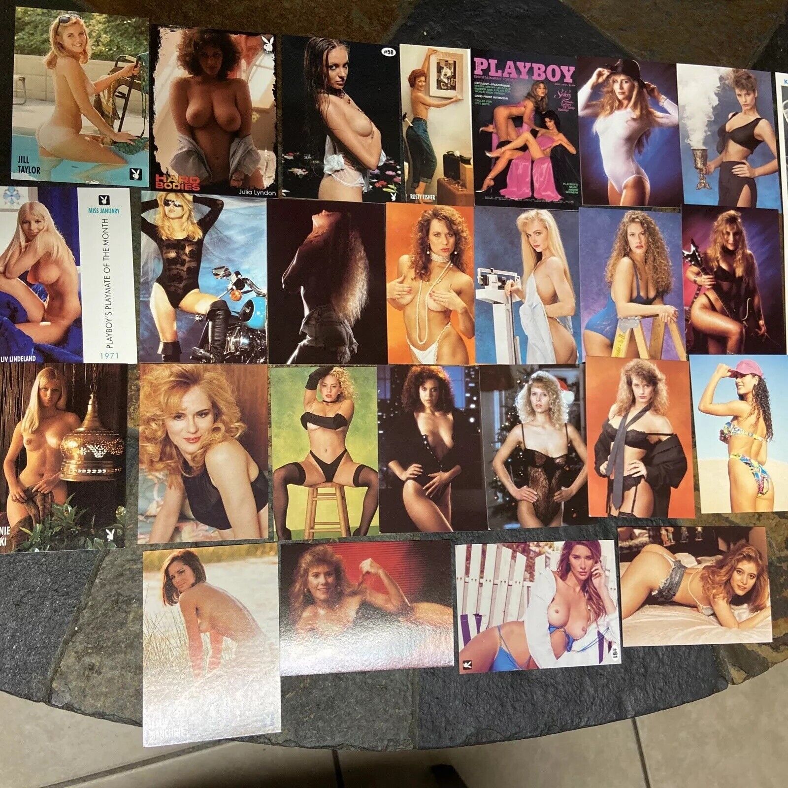 Lot of 28 Adult Trading Cards Playboy Nudes, Fantasy Girls, Bikini Models