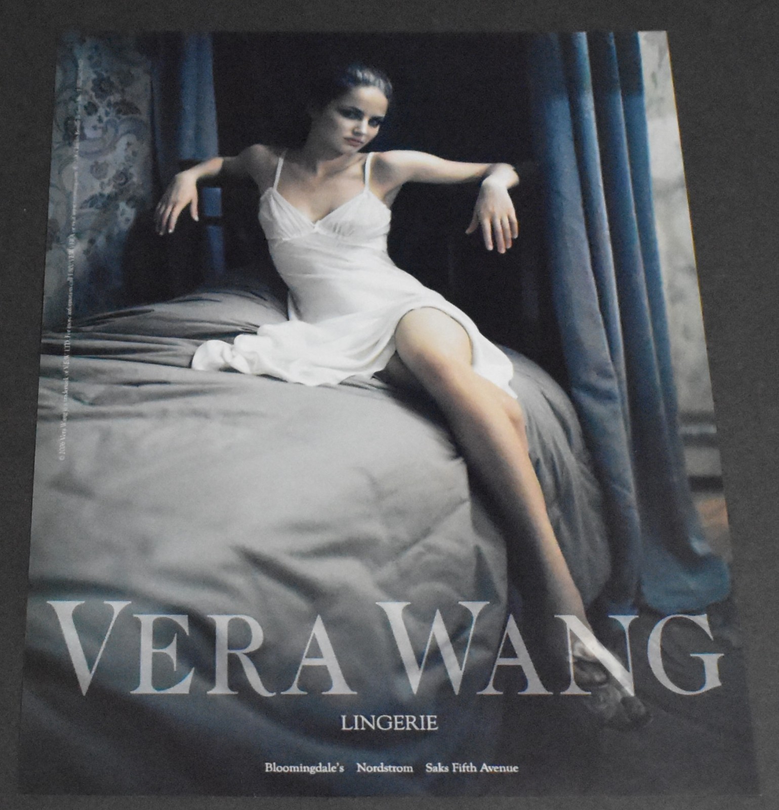 2006 Print Ad Fashion Lady Legs Heels Brunette Vera Wang Feminine Smooth Art HTL