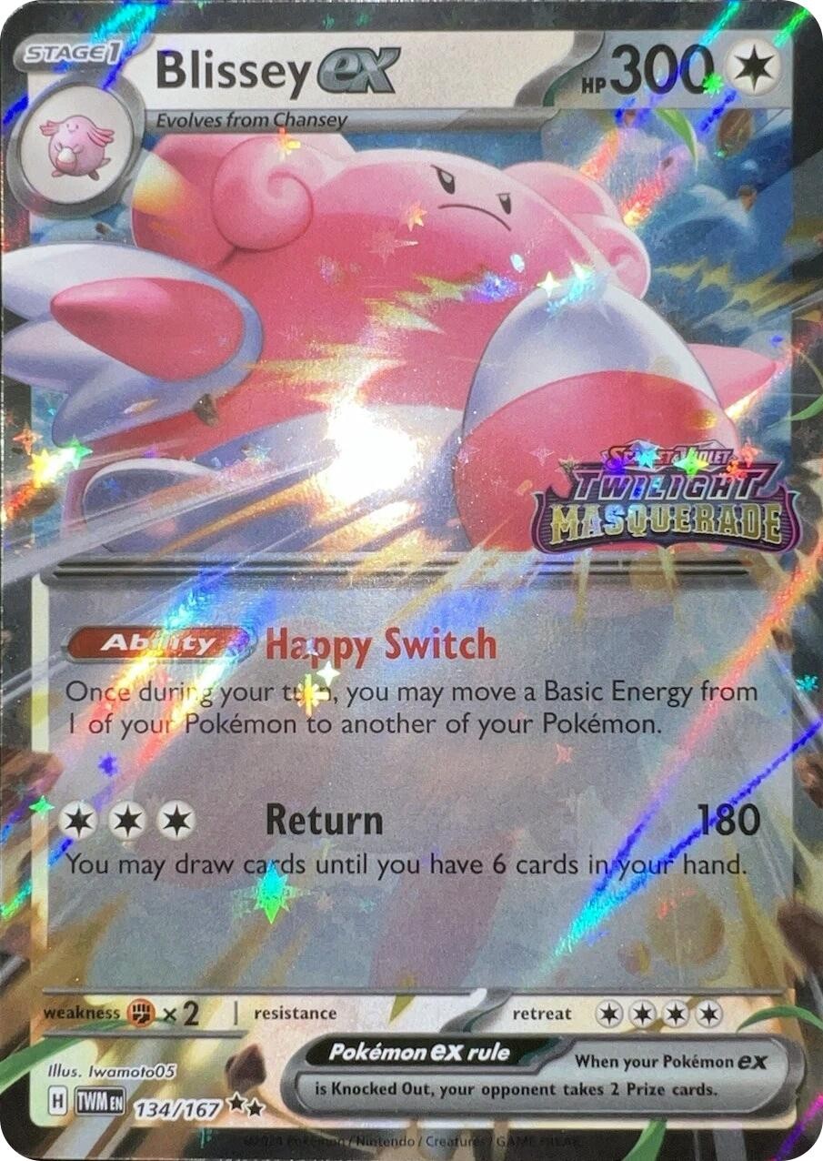 Blissey ex (Twilight Masquerade Stamped) Holofoil [MCAP - 134/167]