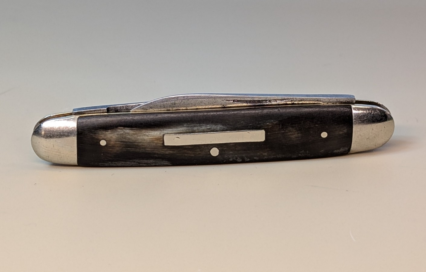Vintage William Rodgers Buffalo Horn 2 Blade Pen Knife \'I Cut My Way\' Sheffield