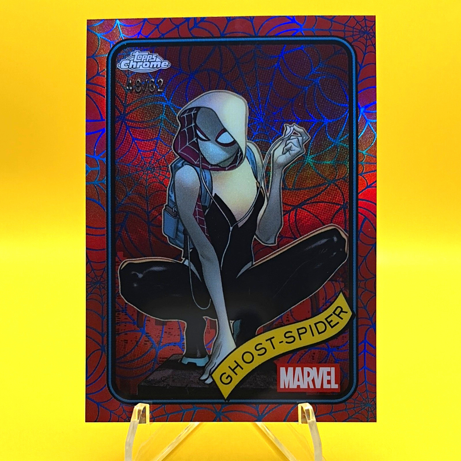 Topps 2025 Marvel Chrome Ghost-Spider #29 Serial Numbered 48/62