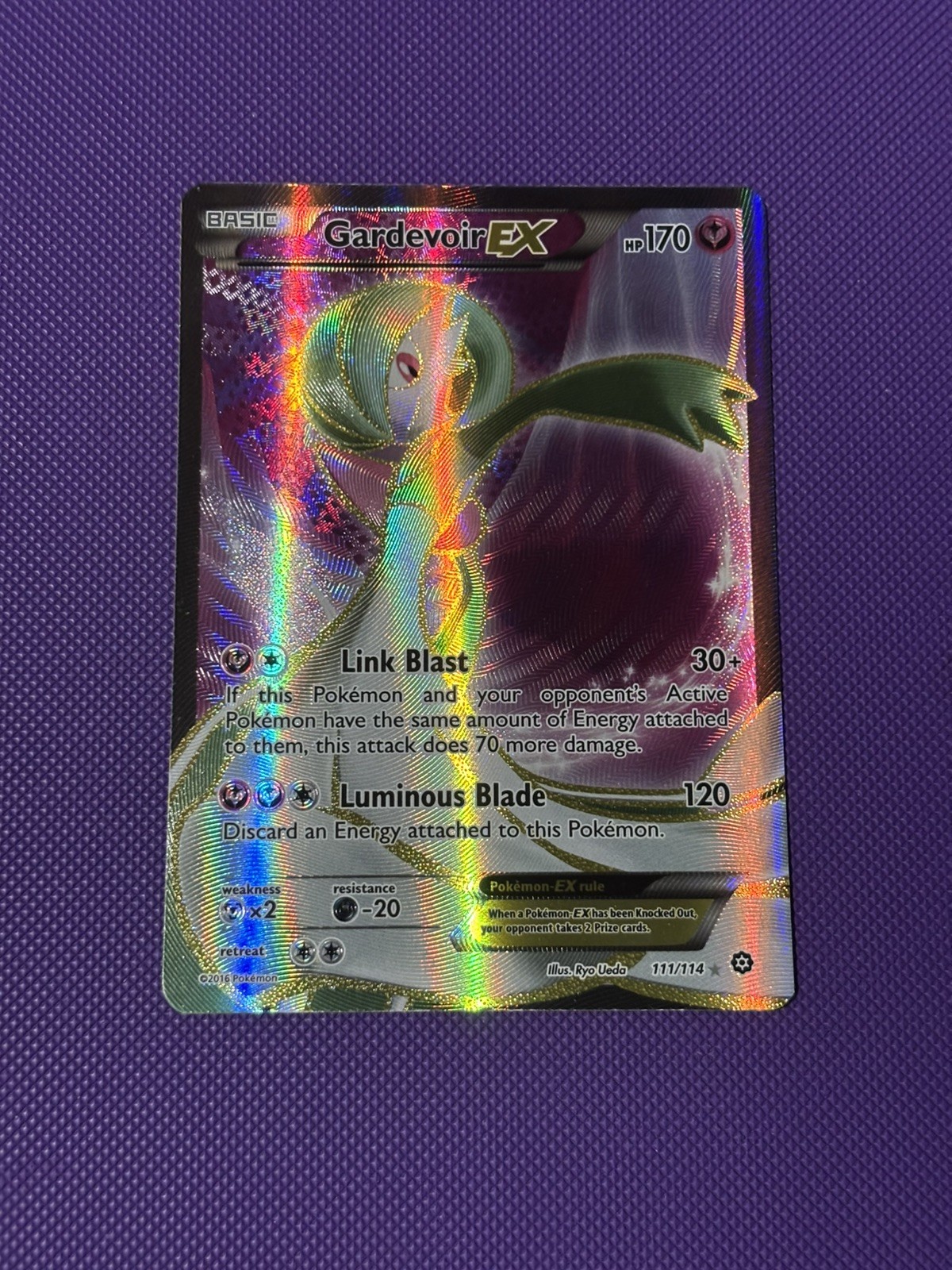 Pokémon TCG Gardevoir EX XY-Steam Siege 111/114 Holo English 170HP