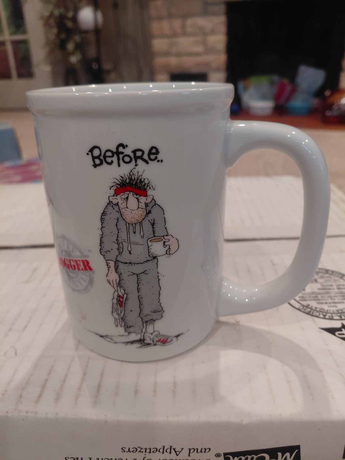 VINTAGE ENESCO COFFEE ARCHIVES MUG CERAMIC. ITEM NAME CERAMIC JOGGER MUG ITEN #