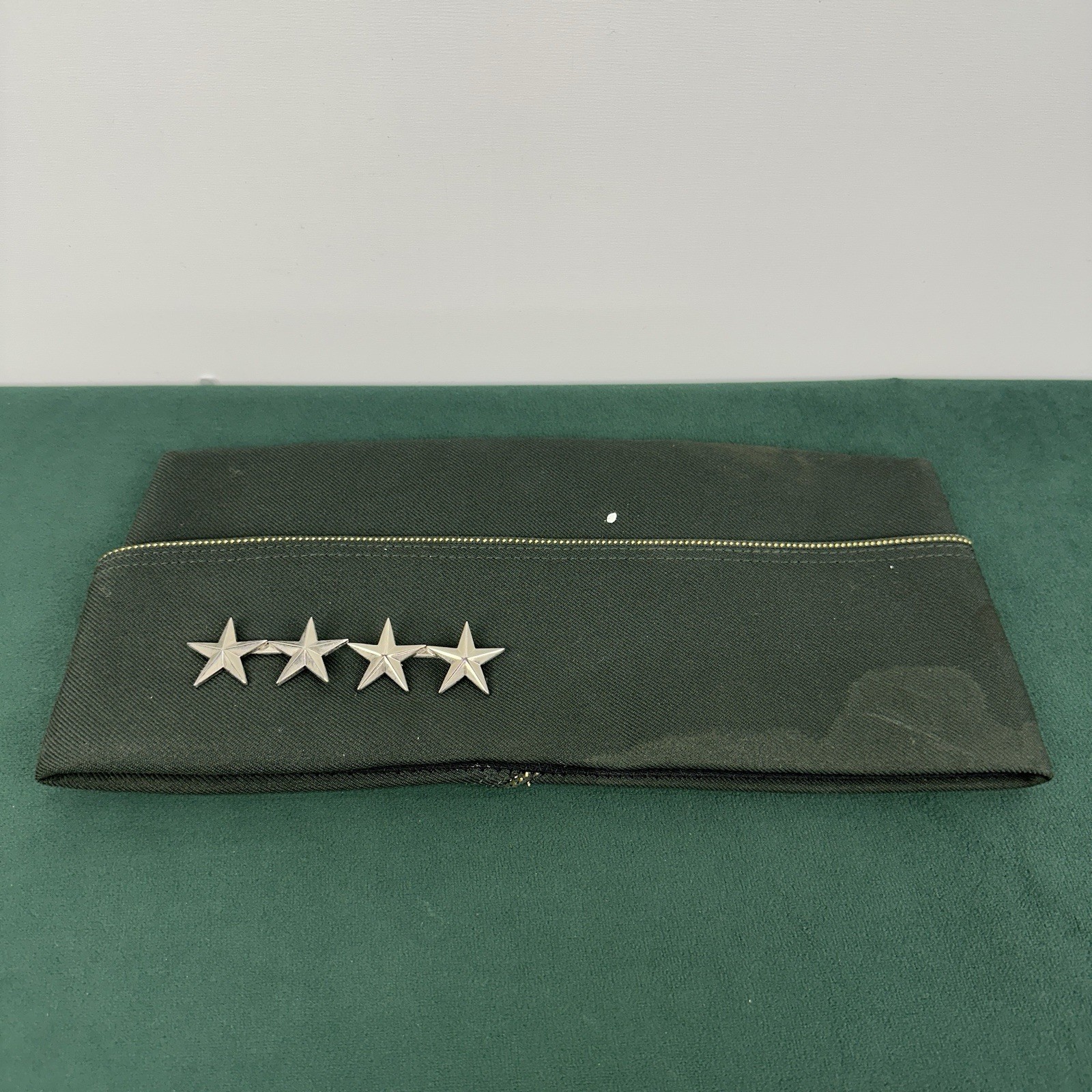 Vintage US Army Four Star General Garrison Cap 7 1/4 Kingform AG491 Green