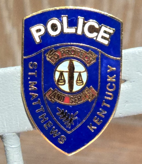 Saint Matthews Louisville KY Kentucky Police Lapel Pin