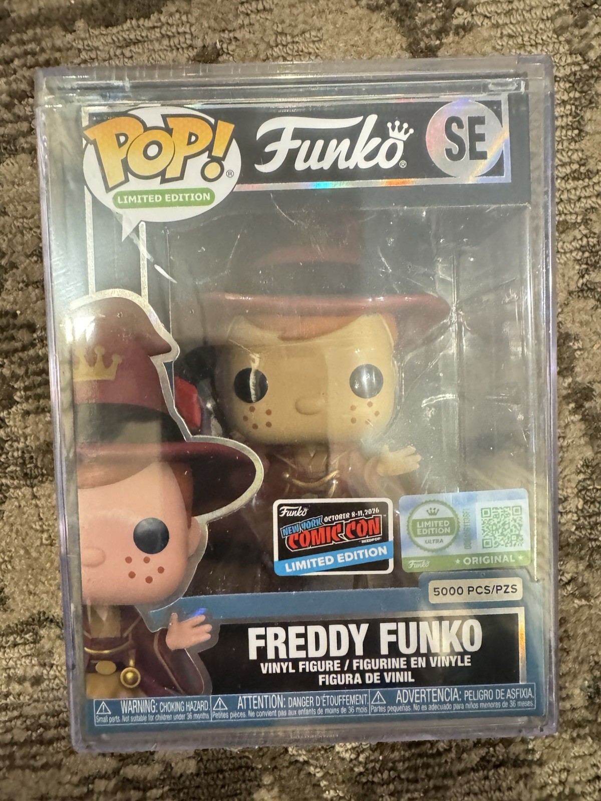 FREDDY FUNKO WIZARD POP SE 2026 NYCC EXCLUSIVE LE 5000 CON STICKER