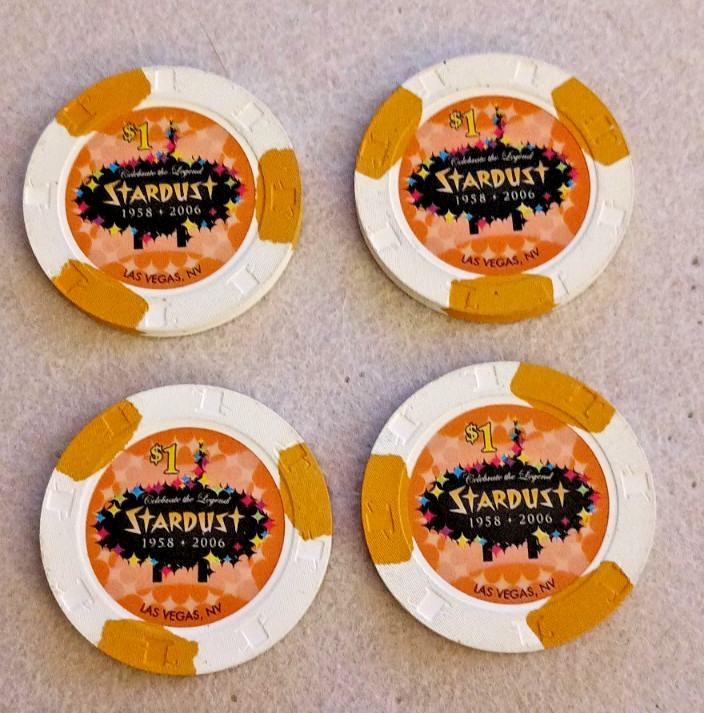 Stardust Las Vegas $1 Casino Chip Celebrate the Legend 1958-2006 Set of Four