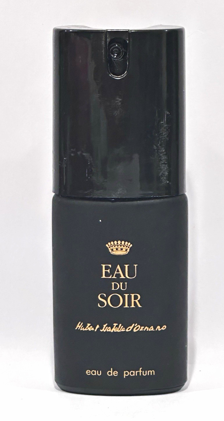 Vintage Sisley Eau du Soir 25ml Empty Perfume Bottle Black Gold d’Ornano France