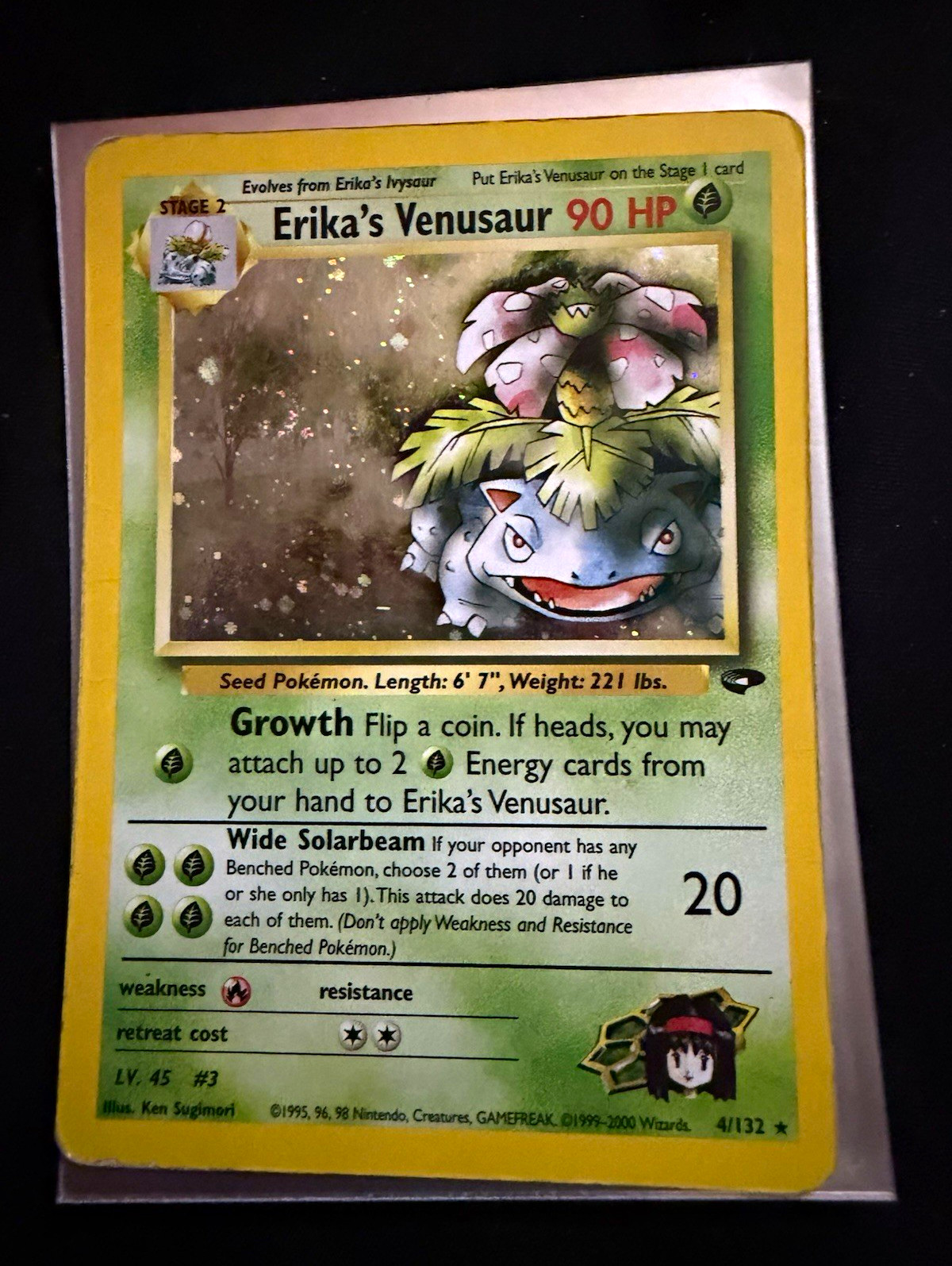 Erika's Venusaur 4/132 Holo Gym Challenge 2000 English Wizards of the Coast