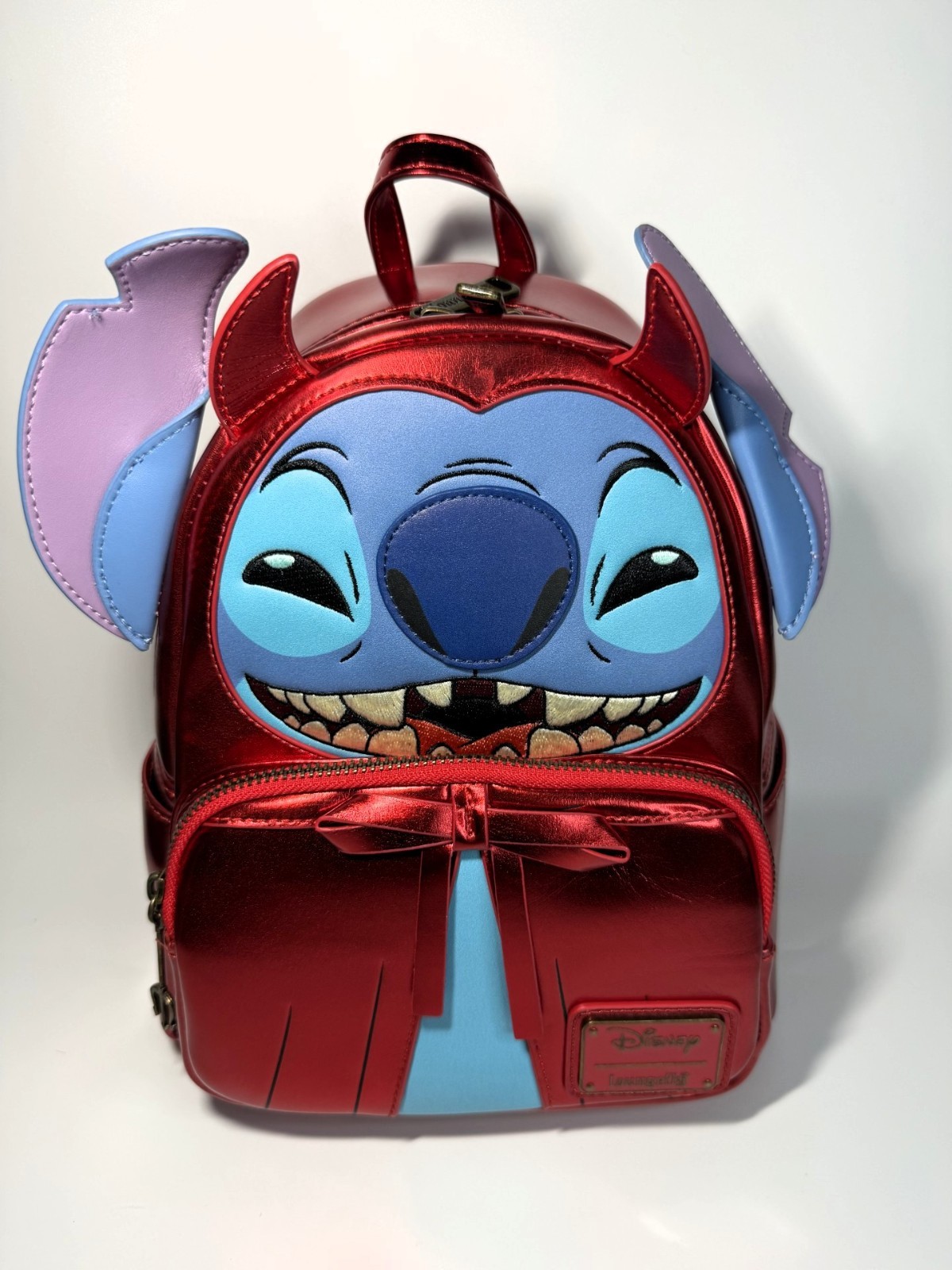 NWT Loungefly Disney Stitch Devil Cosplay Mini Backpack Lilo & Stitch Red