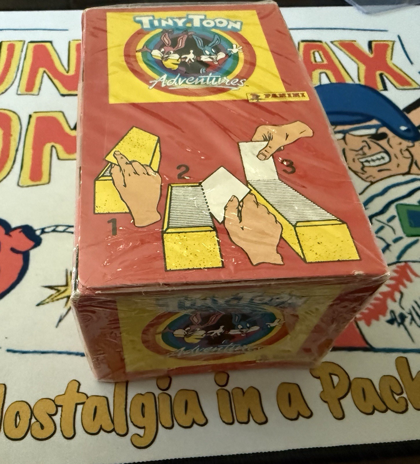 (1) Sealed Box 1991 Panini Tiny Toons Stickers (100 Packs)