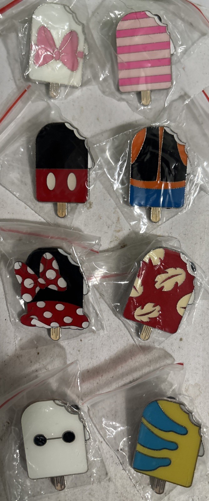 Disney ICE CREAM STICKS Pins lot of  8