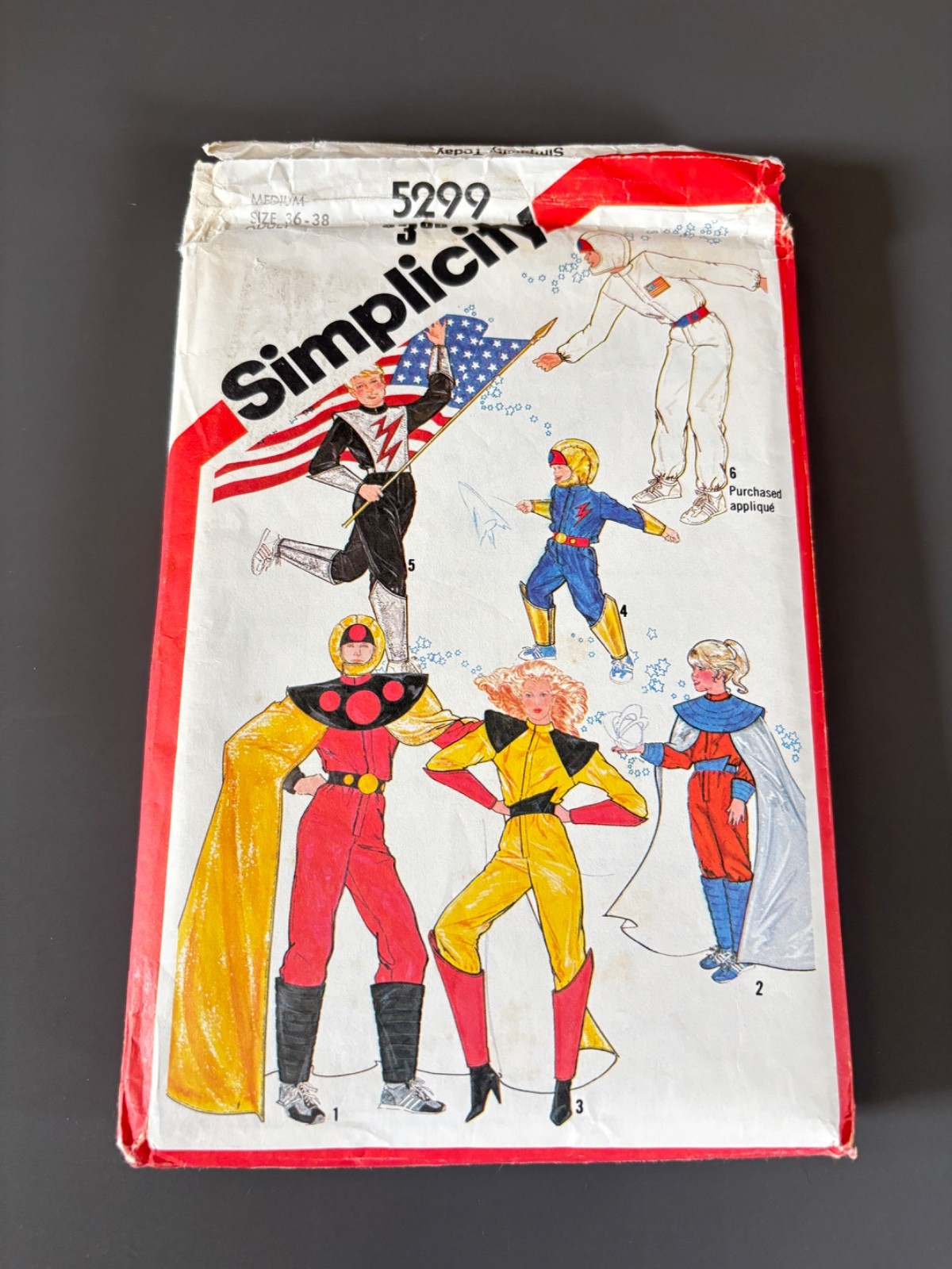 Vintage 70s 80s halloween space sci fi sewing pattern simplicity