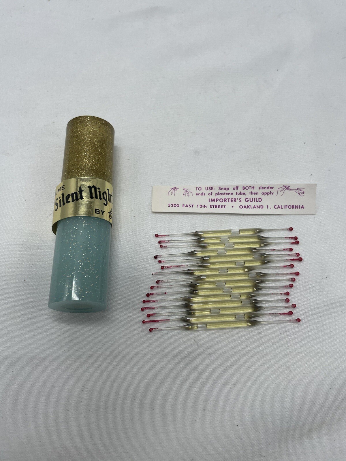 VTG 1955 “Silent Night” Countless Maritza Miniature Perfume Nips - 15 Total