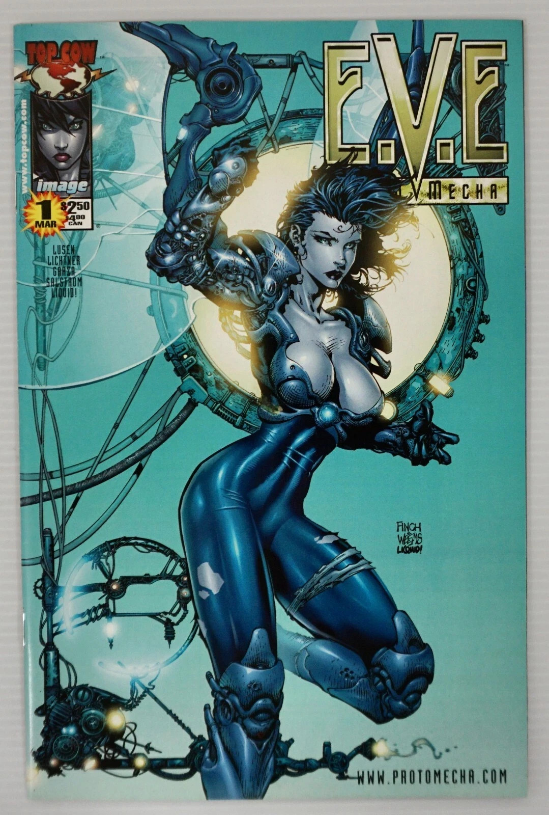 Top Cow Image Comics E.V.E. Proto Mecha Issue #1 March 2000 Top Cow Image Comics E.V.E. Proto Mecha Issue #1 March 2000