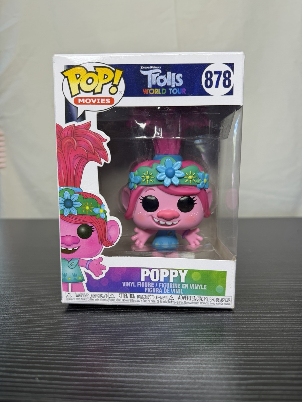Funko POP Movies Dreamworks Trolls Queen Poppy #878 Vinyl Figure Not Mint
