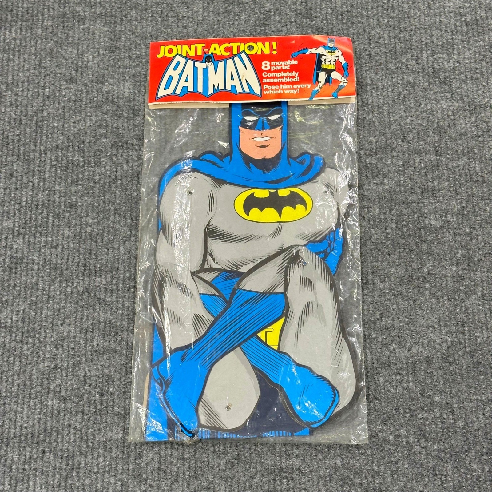 Vintage Joint-Action Batman Action Cardboard DC Comics Die-Cut Articulated NOS