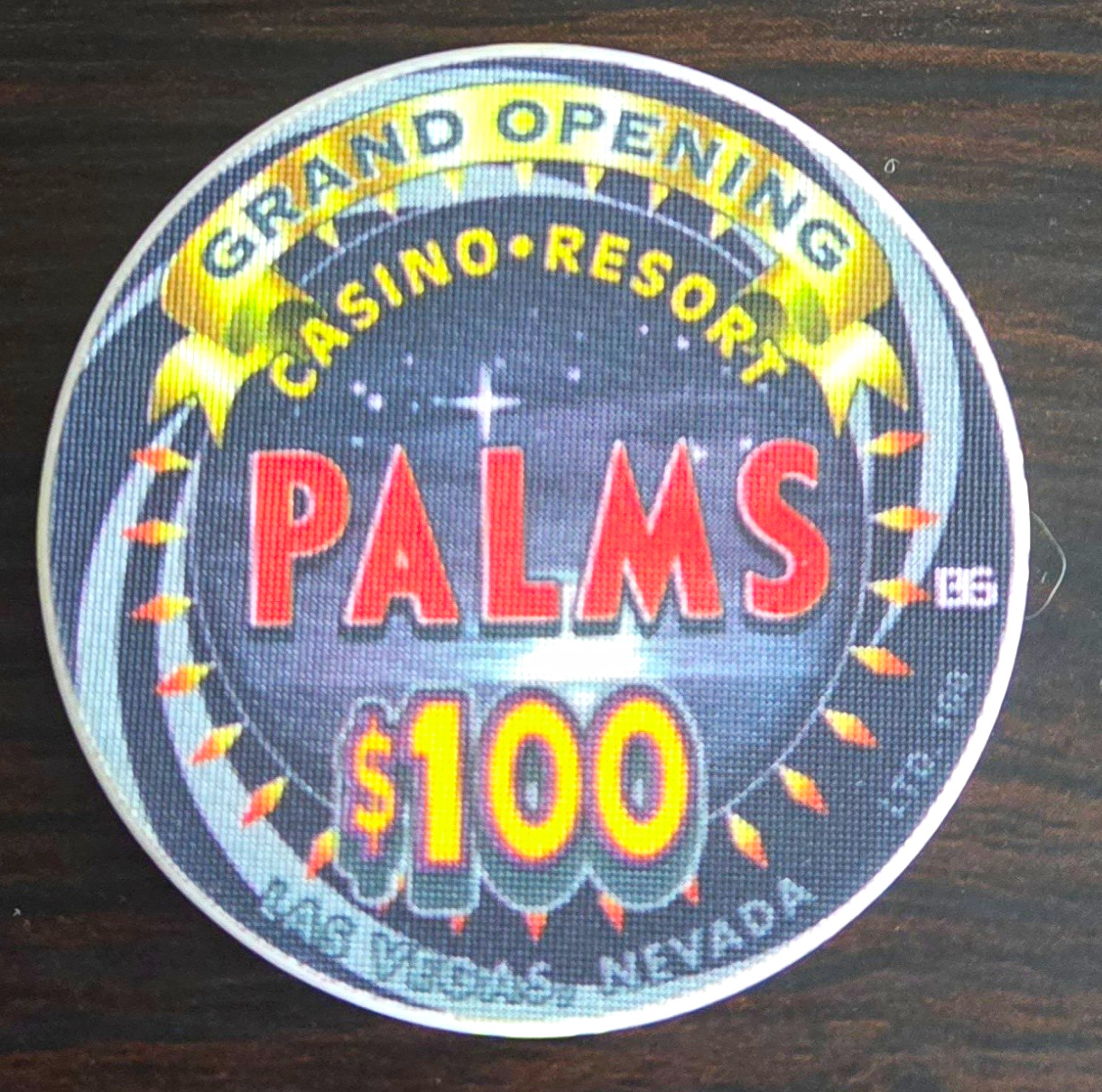 $100 Palms Casino Resort Las Vegas, NV Grand Opening 2001 Casino Chip LTD 100