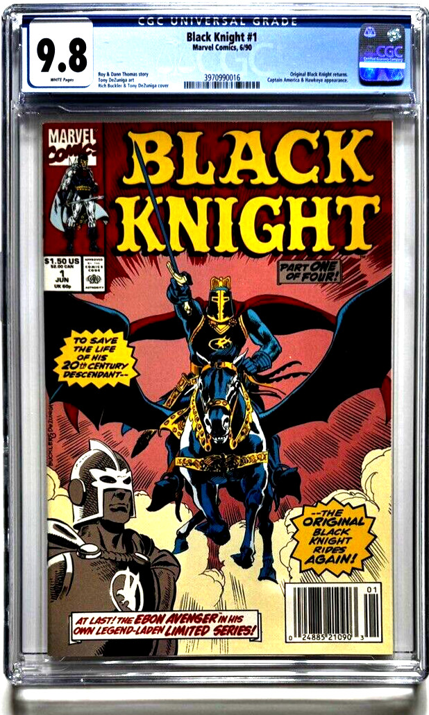 Black Knight #1 CGC 9.8 NEWSSTAND Original Black Knight MCU Kit Harrington