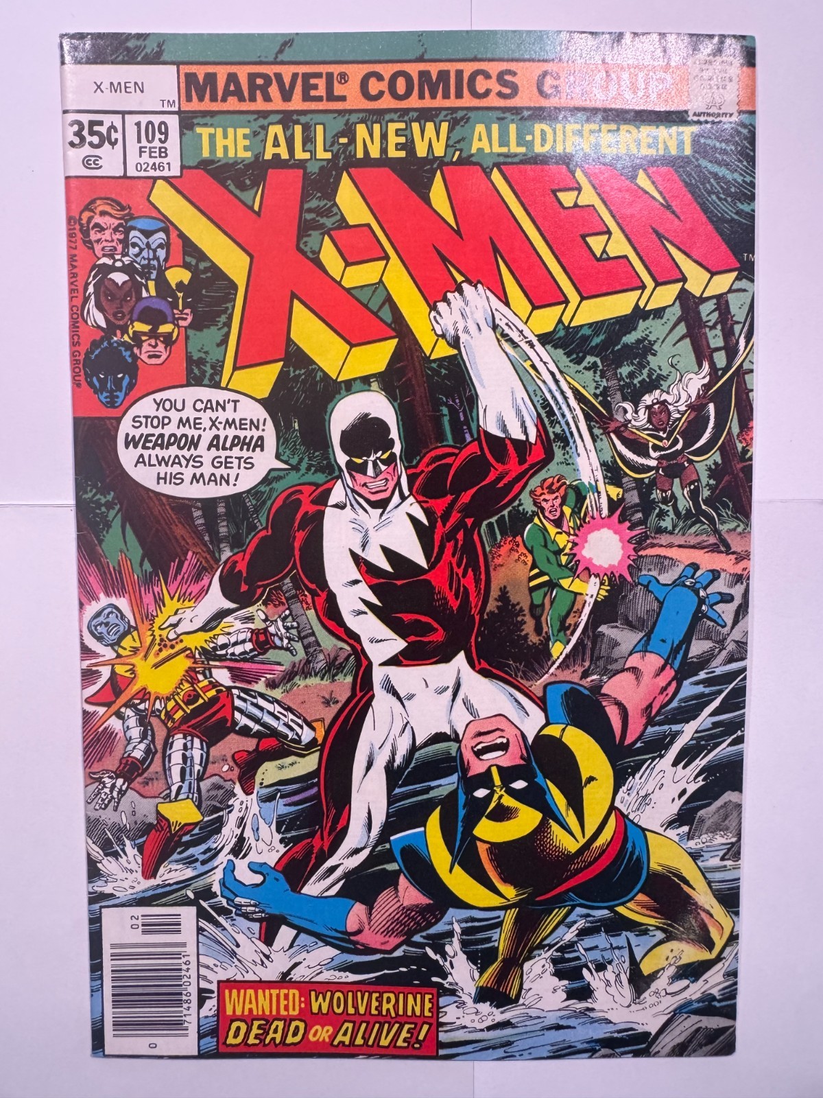 X-Men #109 (1978) 1st Weapon Alpha Guardian Marvel Raw Back & Page Tear