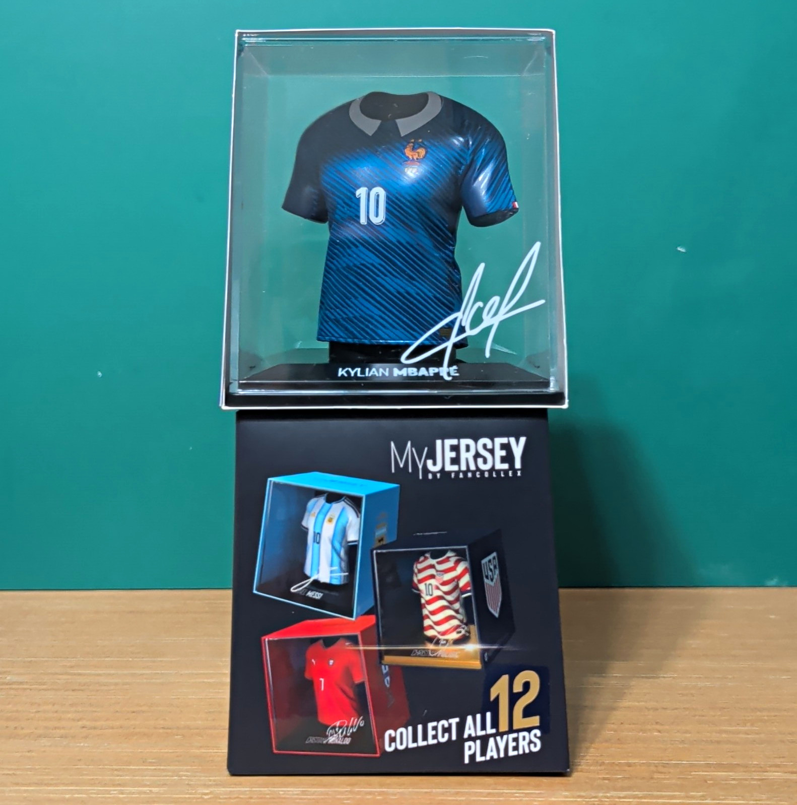 Fan Collex MyJersey Kylian Mbappé FFF AR Mini Figure Blue/Black Open Box