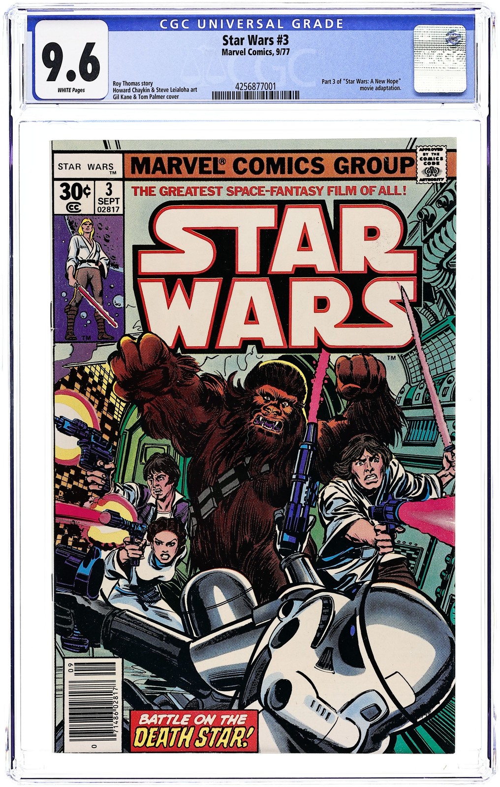 Star Wars #3 1st Printing CGC 9.6 1977 4256877001