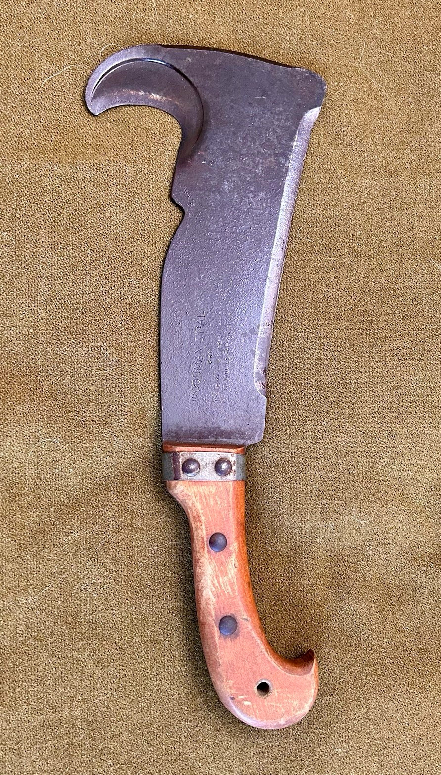 Military Woodman's Pal 681 Vintage Original Machete with Brush Hook 